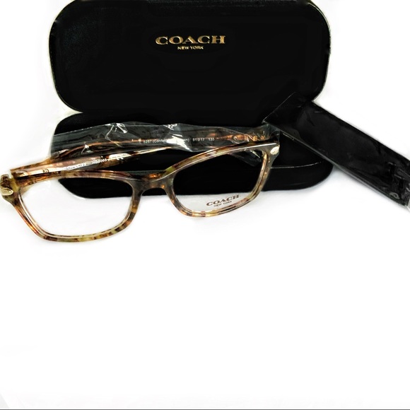 🆕 2pc Set Brown COACH Confetti 51mm Frames + Black Leather Case NWT - Picture 16 of 16